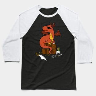 Pirate Dragon Baseball T-Shirt